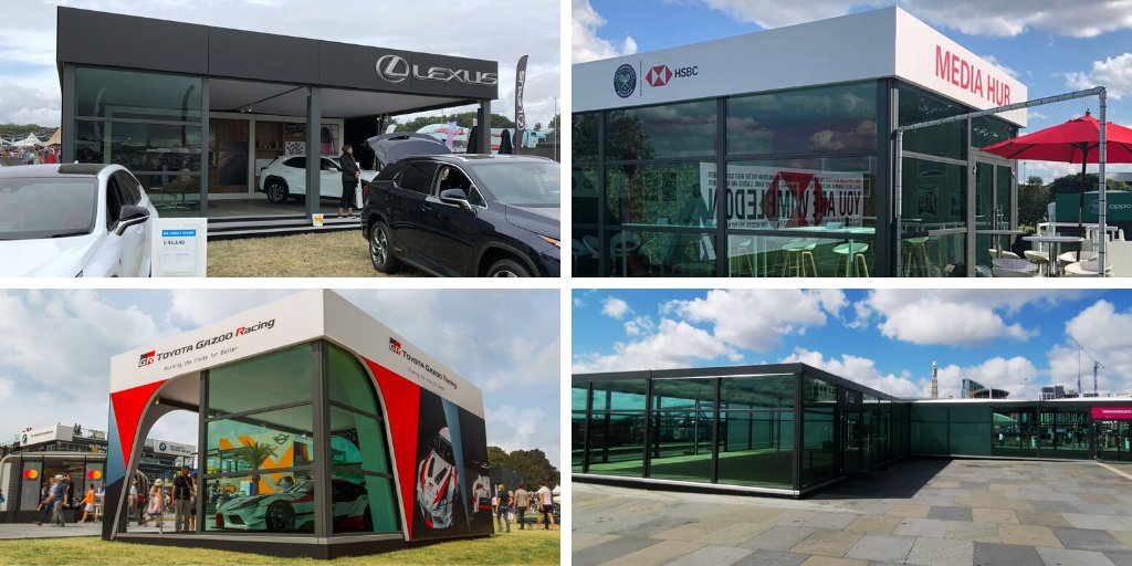 Tribeca is a versatile outdoor #event structure. We've built it for clients to take form as a car display, restaurant, temporary showroom, seminar hall, media centre &amp; a VIP welcome hub.  Get in touch to see how Tribeca could work for your next #project. #eventproduction #brands