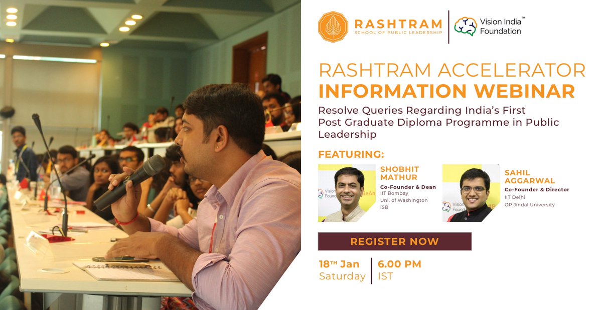 rashtramspl's tweet photo. Have questions regarding the curriculum? Want to understand more about the Programme? Sign up for the #RashtramAccelerator Information Webinar taking place on January 18, Saturday, at 6PM! 

You can sign up for the webinar here: https://t.co/gFZRjRMiZe https://t.co/syXTQQZG2j