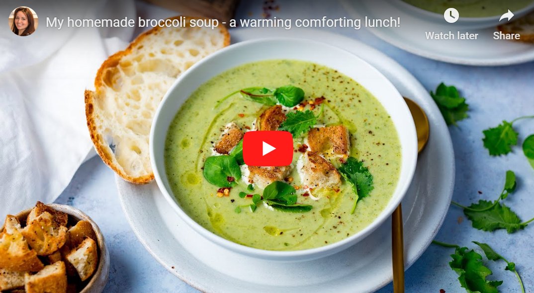 Cream of Broccoli soup - with kale and cauliflower, plus a good handful of cheddar cheese. A real comfort food favourite!

youtu.be/TB9p9l5-20E

#broccolisoup #wintersoup #creamysoup #vegetablesoup