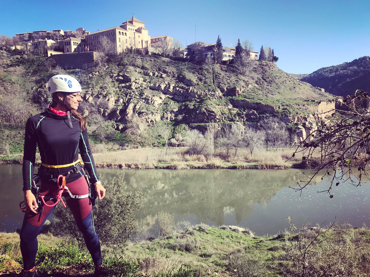 Mareruol's tweet photo. Simplemente disfruta!!! #climbing #Toledo #escalada #clubekur #disfrutar #vivirlavida #Deportes https://t.co/2HmqxrrfB0