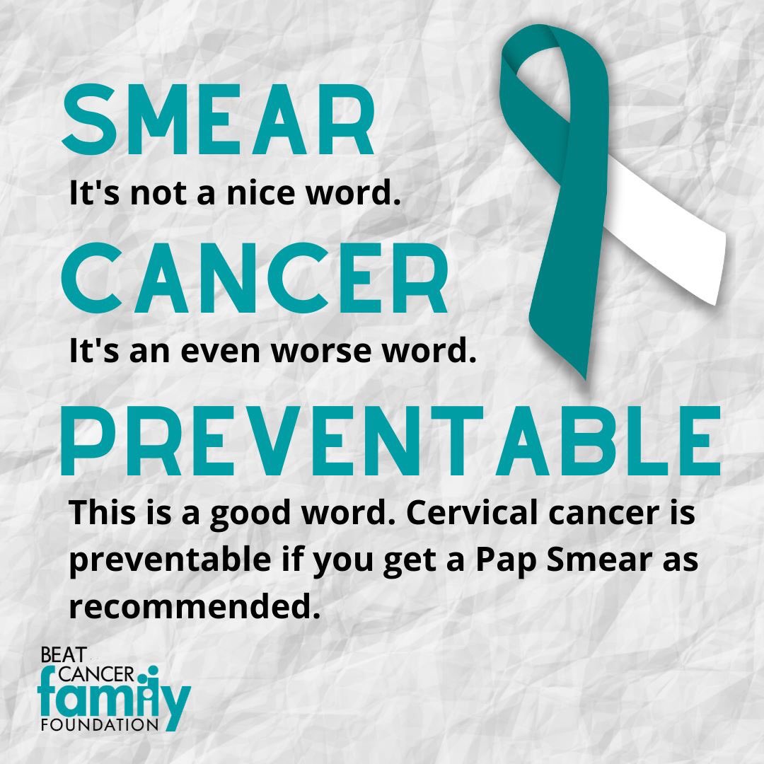 Nearly 50% of women who get diagnosed with cervical cancer are women who have never been screened, or who have not received a screening within the past five years. The Pap test, or known as a Pap Smear, is able to detect abnormal cells that may turn develop into cancer.