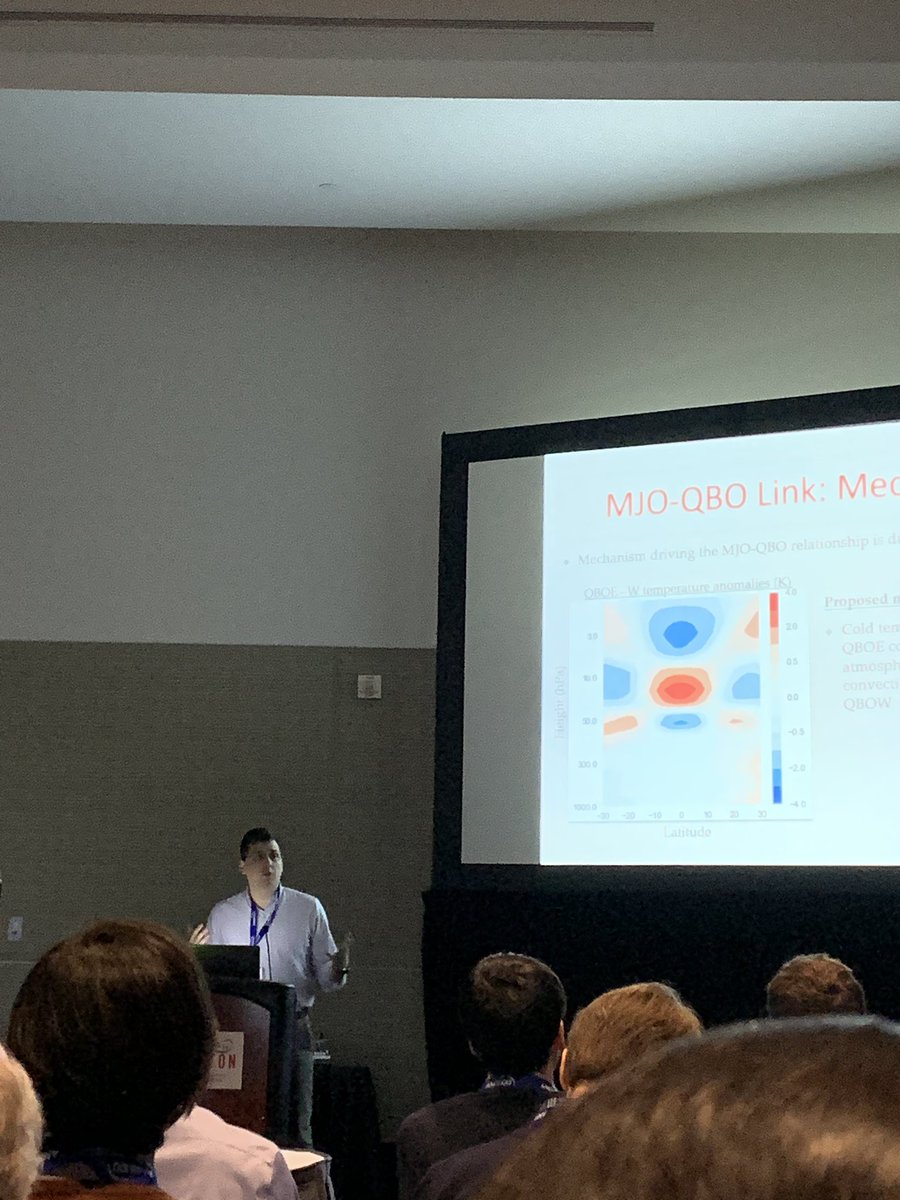 otrec2019's tweet photo. #OTREC2019 graduate student participant, Zane Martin presents his research work at #AMS100! 

#AMS2020 @ametsoc @NSF_GEO #NSFfunded #NSFgeo https://t.co/kH28NXwrhG