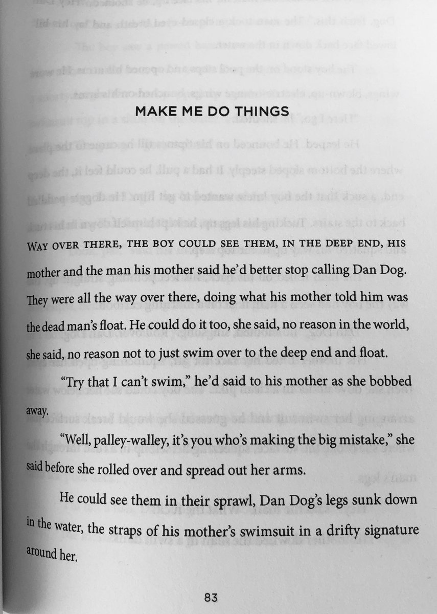 1/13/2020: "Make Me Do Things" by  @victoria_redel, the title story from her collection from  @FourWayBooks.