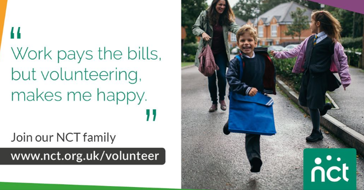 NCTcharity's tweet photo. It's never been a better time to volunteer with your local NCT branch! Find a community of other parents, and help run events and activities for people in your area π
Find your local branch here, and start your journey: https://t.co/FUDhXQTQq6
#JoinusJanuary https://t.co/neLb8UN7mD