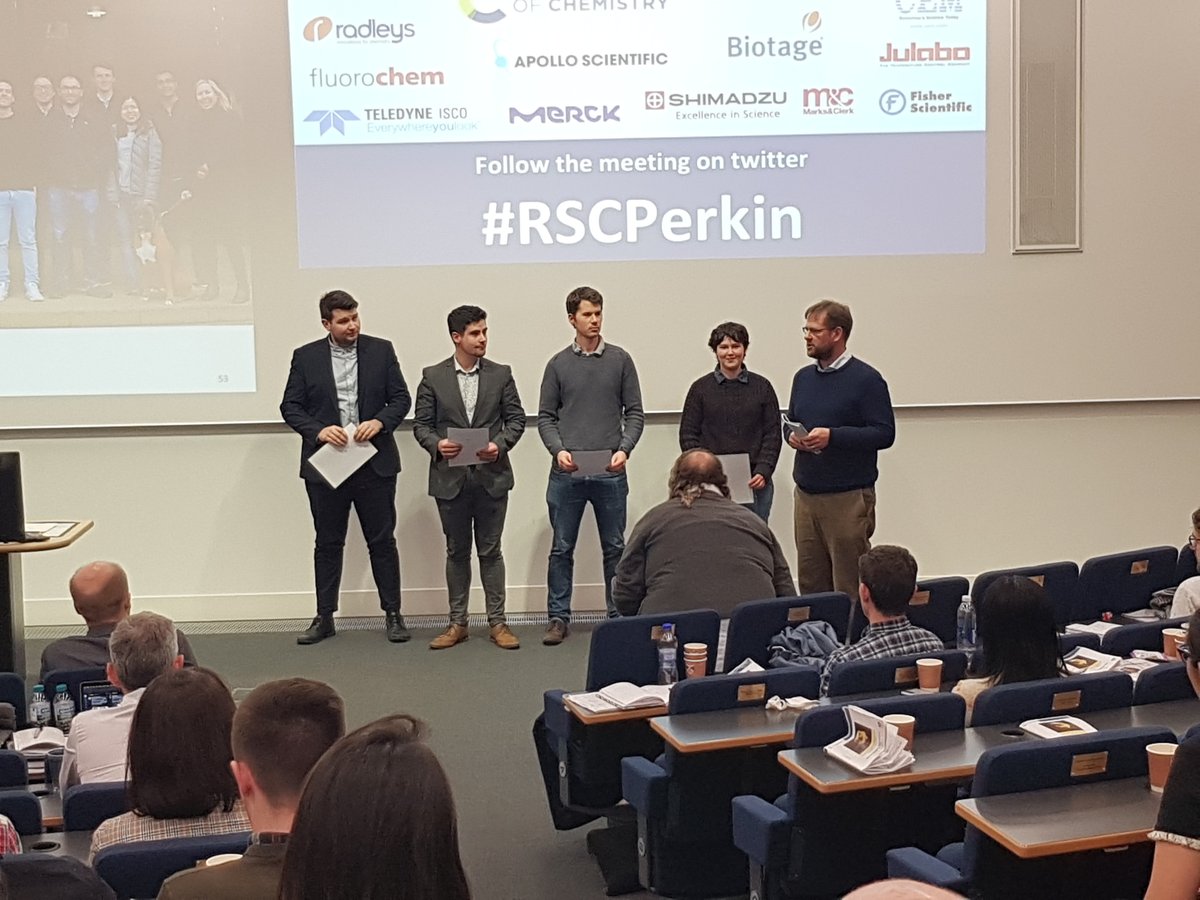 Congratulations to Chris Thomson for being awarded a poster prize at the 48th Scottish Regional Organic Division Meeting!