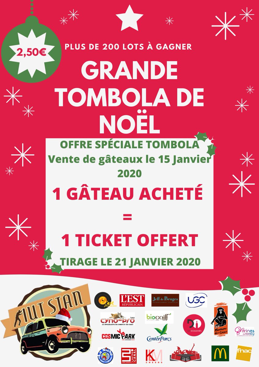 iut_stan's tweet photo. On vous attend nombreux ! Venez déguster nos gâteaux et saisissez la chance de gagner à notre merveilleuse tombola ! 🔥💯 https://t.co/bt0NFRbP7D