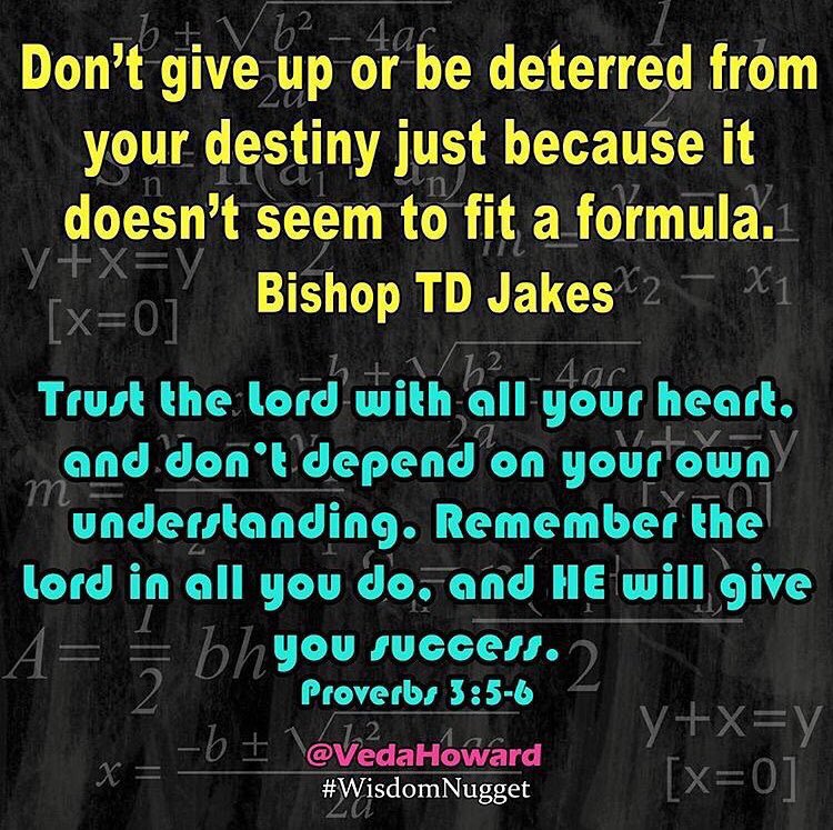 vedahoward's tweet photo. If God told you exactly what He was doing you STILL wouldn't understand. ✨🤷🏽‍♀️✨ Just trust Him and keep moving forward. 👉🏾 
#DestinyBound 💜 
#DontQuit 
#WisdomNugget https://t.co/3M8vyJm0qo