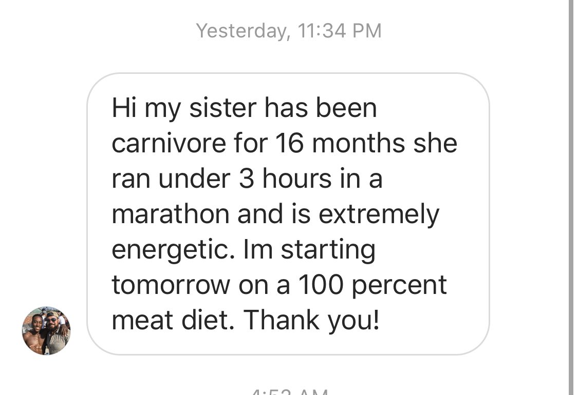 Dr Shawn Baker 🥩 on Twitter "Can you run a marathon as a carnivore? ⬇️