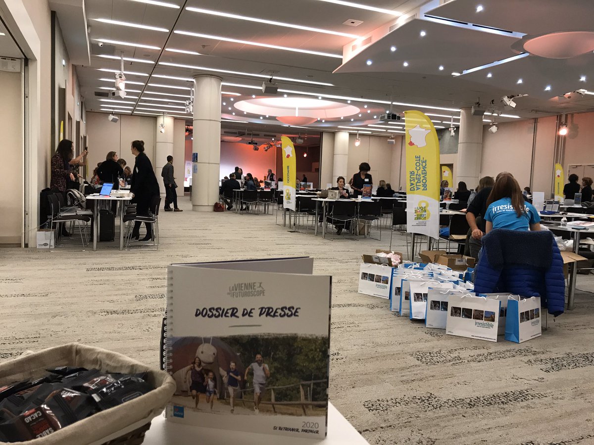 tourisme86's tweet photo. Ouverture du forum #deptour2020 imminente ! Deux jours de rencontres entre journalistes et destinations @ReseauADT ! Toutes les nouveautés de la #Vienne86 #PaysduFuturoscope à découvrir ! https://t.co/s061bMtFTO