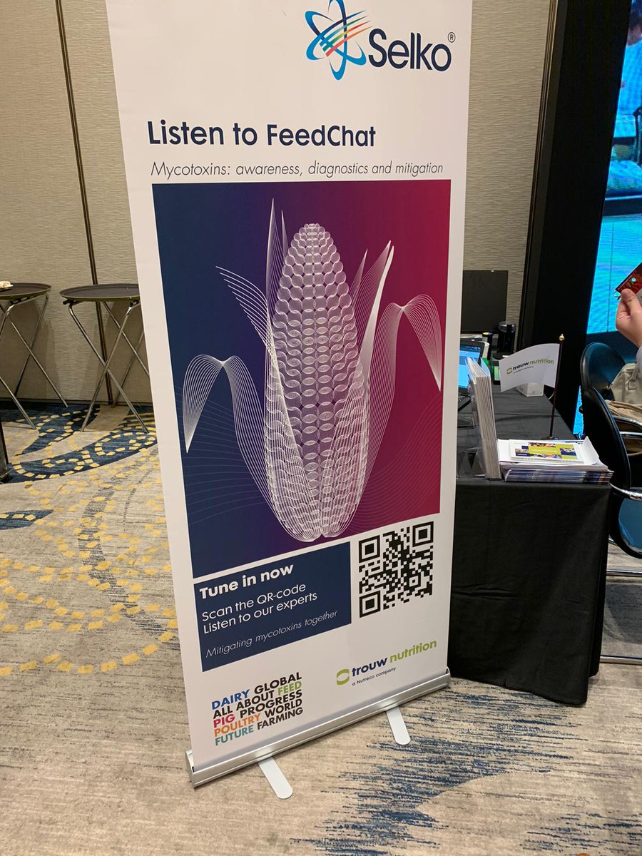 vincenttb's tweet photo. Day 1 at the World #Mycotoxin Forum in Bangkok, Thailand 🇹🇭 - make sure to say hi to my colleague @PloegmakersM who is present on behalf of @AllAboutFeed. Very pleased to see the promotion that is being made for our #FeedChat podcast series in cooperation with Trouw Nutrition🙂. https://t.co/5w0kGWt8n5