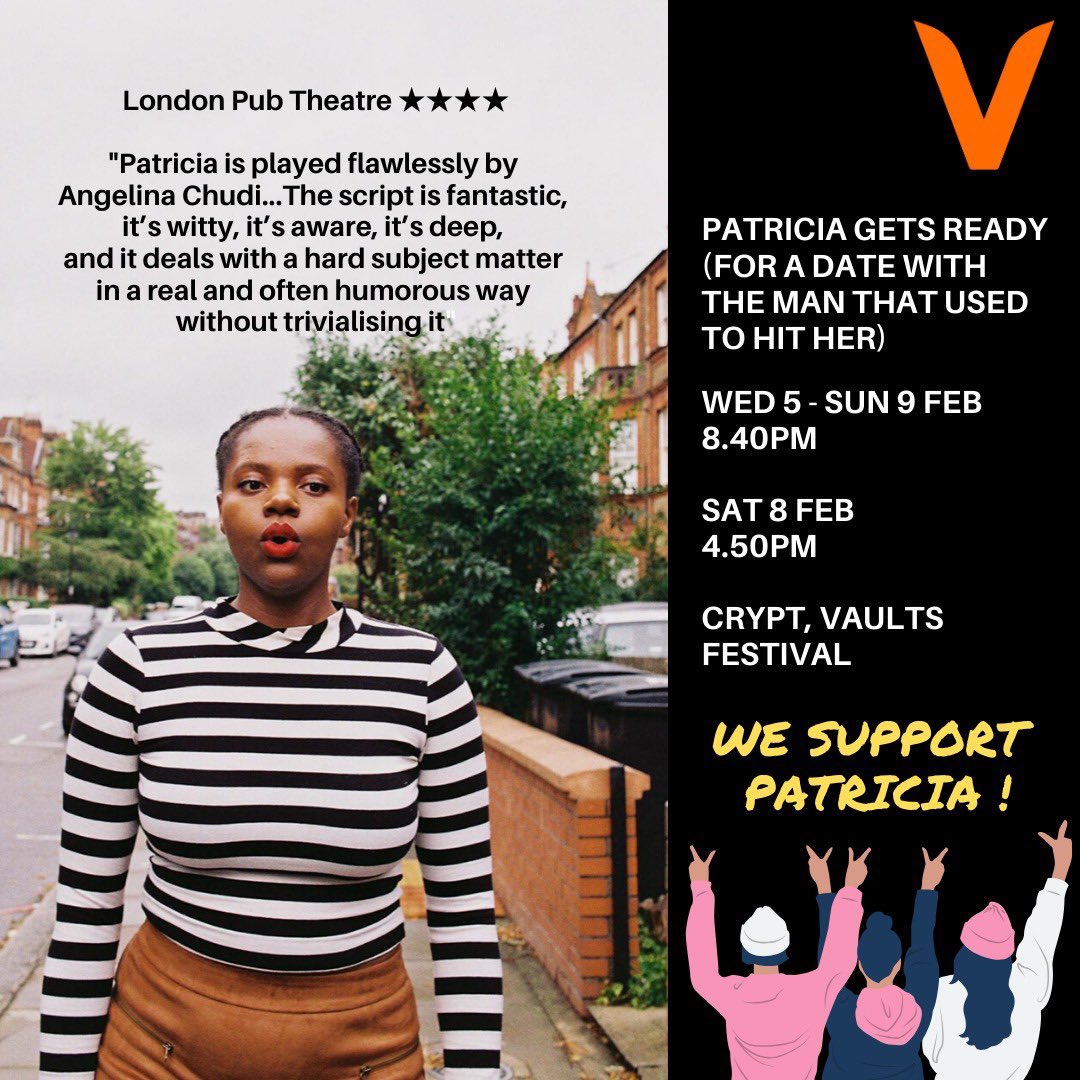 I saw this play last year and it touched me in so many ways. It’s funny, heartbreaking and truthful. 

Don’t miss it at The Vaults in February.