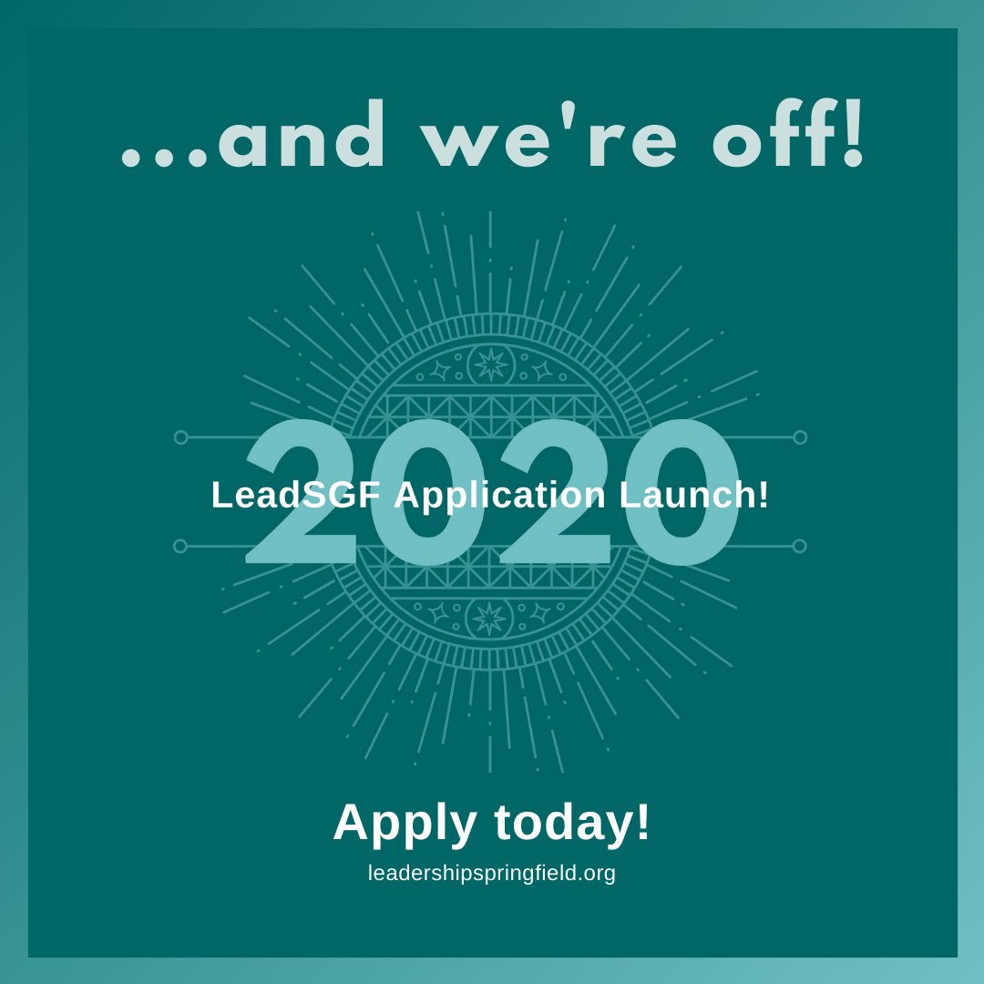 Today's the day - get excited!! We have officially launched our 2020-2021 #LeadSGF Signature Class applications! Apply online at bit.ly/2rlkpHw.  

Want to save $15 on your application fee? The early bird application deadline is 5pm on March 6!