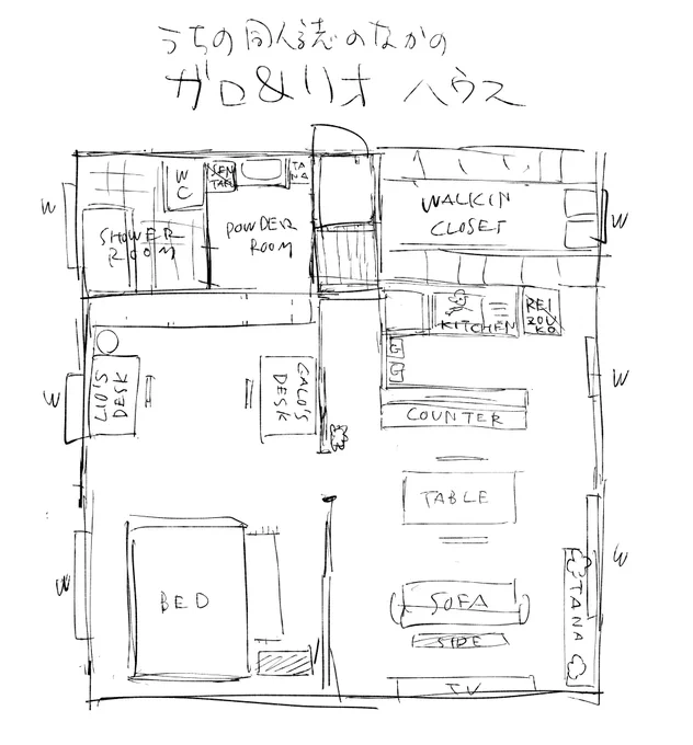 うちの同人誌のがろりおハウスです 家賃は知らない… 