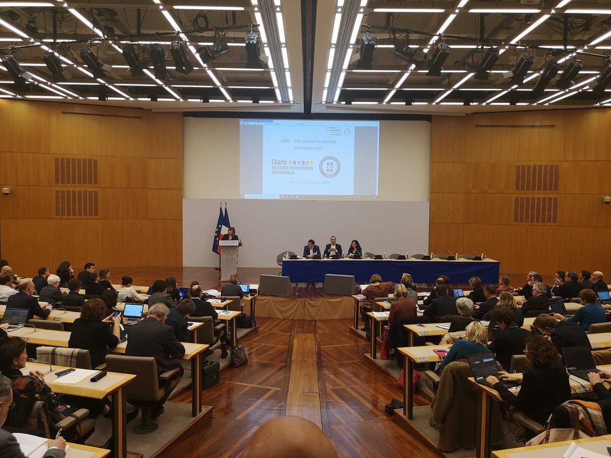 20ème comité de pilotage de la charte Relations fournisseurs responsables et du label Relations fournisseurs et achats responsables organisé par le <a href="/MedEntreprises/">Médiateur des entreprises</a> et le <a href="/CnaAchats/">CNA - Conseil National des Achats</a>.
#10ansMDE #confiance