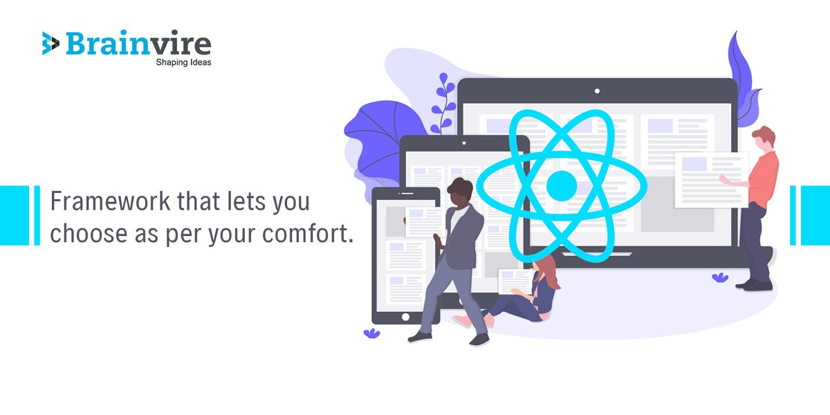 Brainvire's tweet image. React.js has reached 60 percent market share, which, is historically unprecedented for a web framework. Let us help you grow with this amazing interface.
Click to find out the benefits and transform: bit.ly/2W1gXzZ
#reactjs #framework #reactjsframework