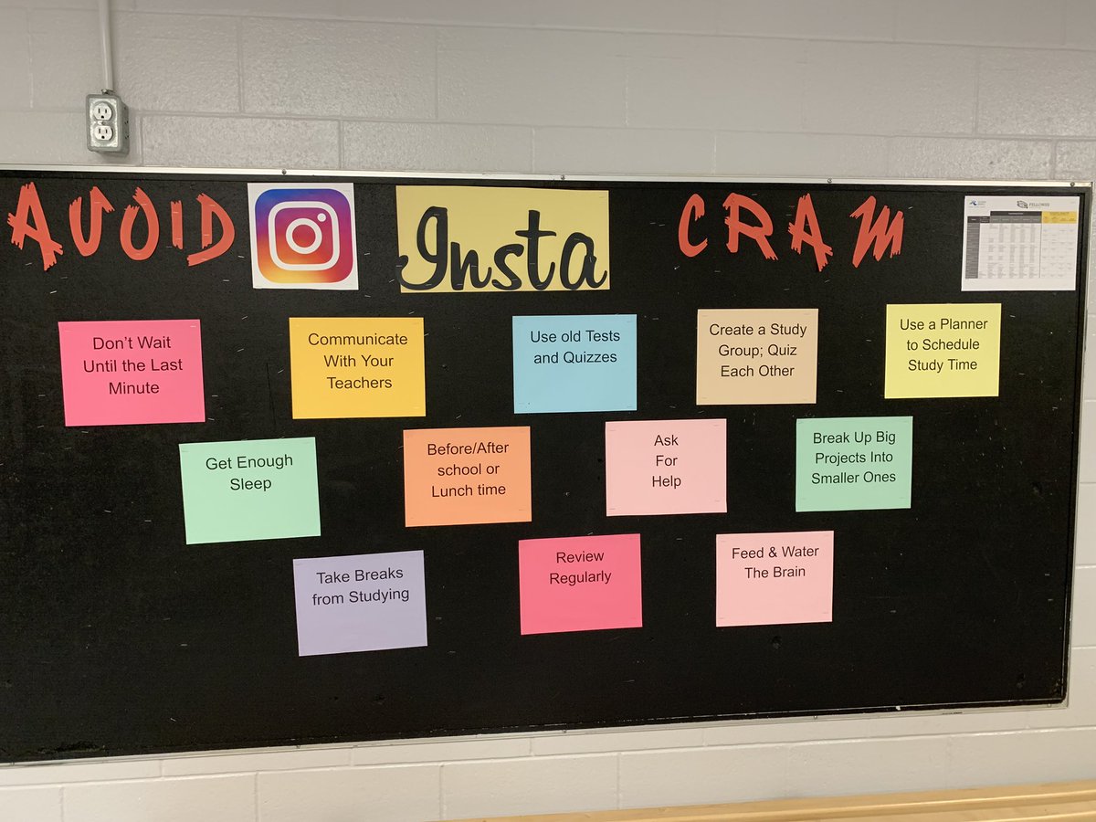 FellowesHighSch's tweet photo. It’s that time again, Falcons!!! Almost the end of Semester 1! Use these tips to avoid stress and stay on top of things as we head into exams!!! #FalconsPrep 💛🖤💛🖤 @RCDSB https://t.co/3Jgfff5JTn