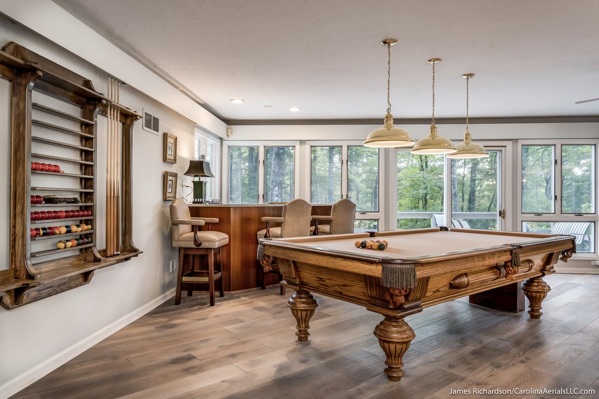 #BilliardsRoom in <a href="/LandmarkRG/">Landmark - Cashiers</a>'s 'Fairy Tree Ridge' vacation rental in Sapphire, NC.