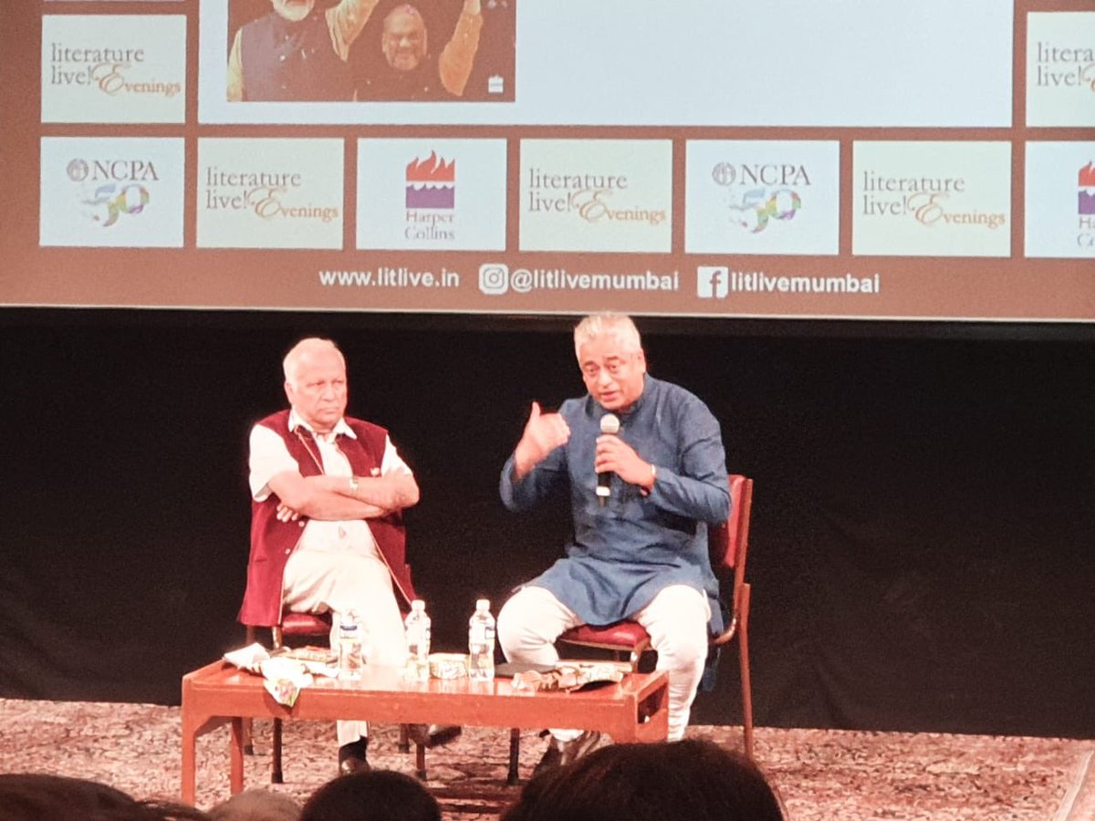 HarperCollinsIN's tweet photo. "When you combine politics with religiosity, you get a potent force and that's Hindu Nationalism" – @sardesairajdeep talking with @KumarKetkar about his new book #2019HowModiWonIndia https://t.co/RJLowwmRex
