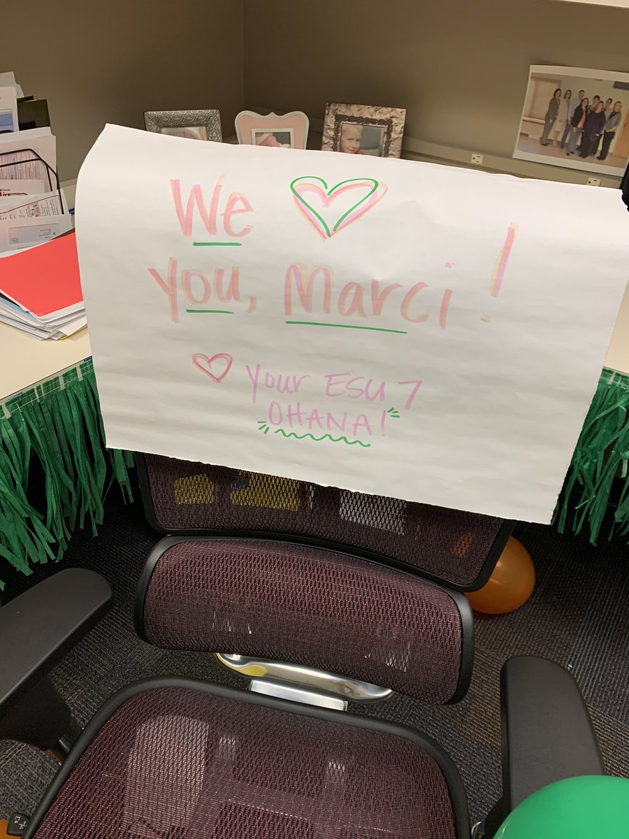 mostmeyer's tweet photo. First day in the office after my birthday. #Aloha50 ❤️my team. https://t.co/NNDwrrZqkY
