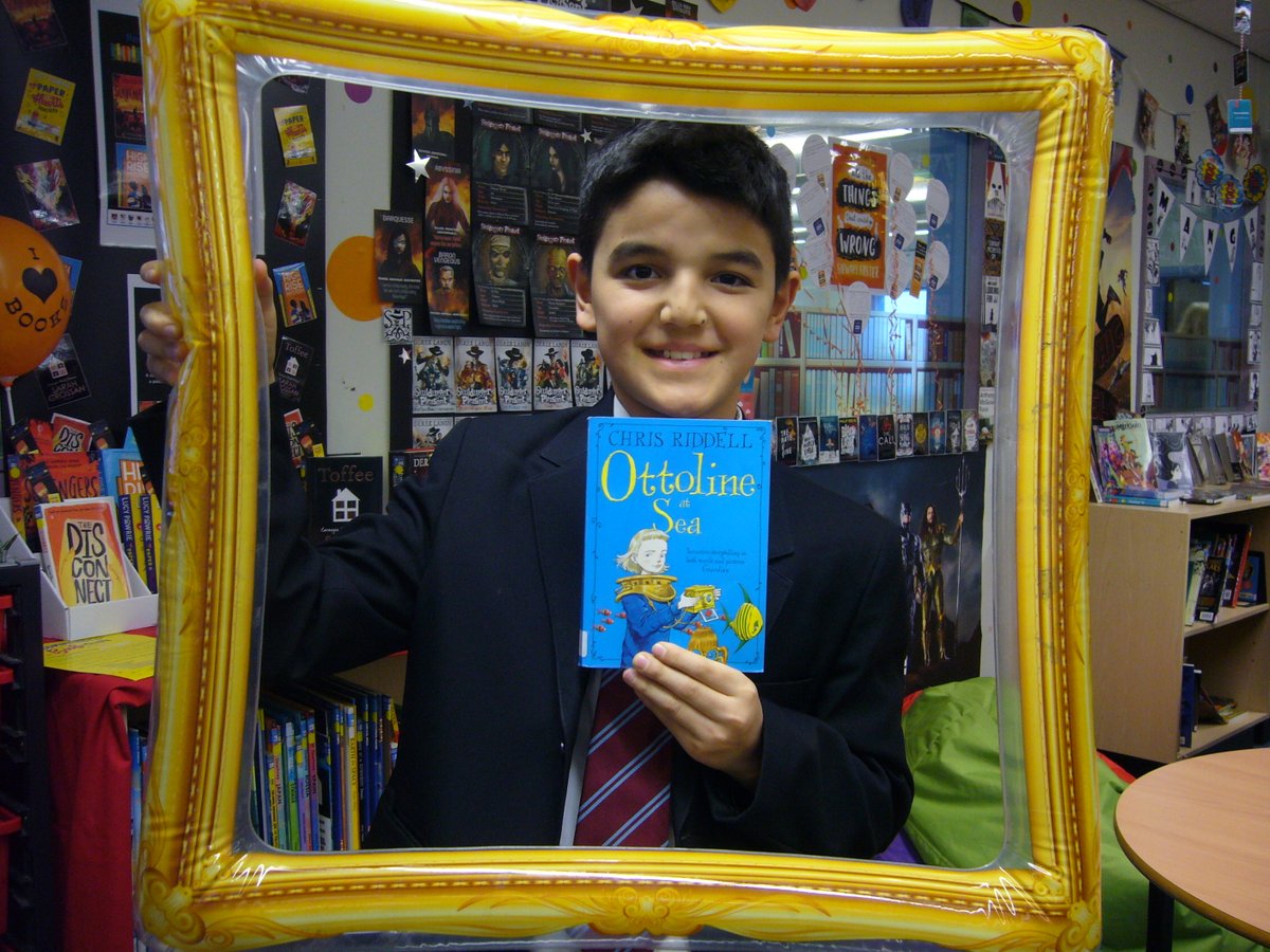TCA_LRC's tweet image. Saleh loves the #Ottoline books by @chrisriddell50 Year 7 #BookClub #InTheFrame