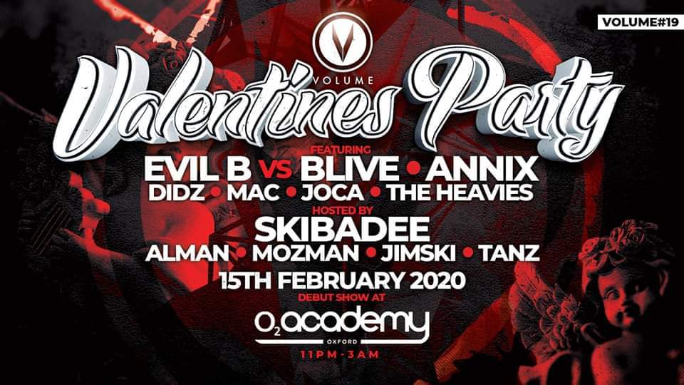 O2 Academy Oxford (@o2academyoxford) on Twitter photo NEW SHOW 🚨 <a href="/VolumeDnb/">Volume Dnb</a> presents <a href="/BLive/">B Live 247</a>, <a href="/Annix_UK/">Annix</a>, <a href="/TheRealSkibz/">Mc Skibadee</a> and many more for their Valentines Day party! Come down to <a href="/O2AcademyOxford/">O2 Academy Oxford</a> 2 on Saturday the 15th of February! 💥
Tickets on general sale via <a href="/Ticketmaster/">Ticketmaster</a> NOW: bit.ly/VolumeO2OX NEW SHOW 🚨 <a href="/VolumeDnb/">Volume Dnb</a> presents <a href="/BLive/">B Live 247</a>, <a href="/Annix_UK/">Annix</a>, <a href="/TheRealSkibz/">Mc Skibadee</a> and many more for their Valentines Day party! Come down to <a href="/O2AcademyOxford/">O2 Academy Oxford</a> 2 on Saturday the 15th of February! 💥
Tickets on general sale via <a href="/Ticketmaster/">Ticketmaster</a> NOW: bit.ly/VolumeO2OX