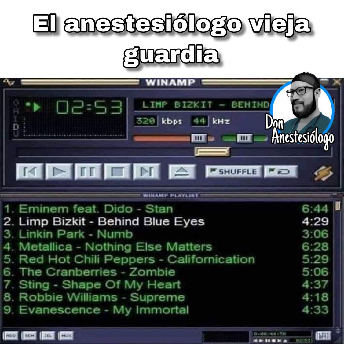 donanestesio's tweet photo. Es la hora que sigo con la misma playlist. ¿Recuerdan el Winamp? https://t.co/Kq6SnPFpX2