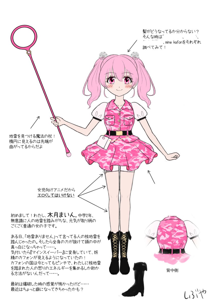 しぶやはるみ 昔考えた架空の女児向けアニメのキャラ しぶやはるみ 昔考えた架空の女児向けアニメのキャラ