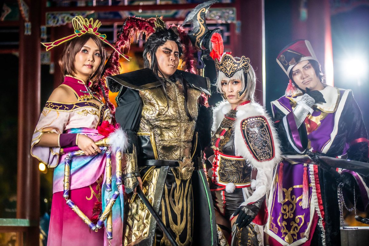 ito0810's tweet photo. 【三國無双８　呂布軍】

呂布：宏
貂蝉：まりさ
陳宮：予行
呂玲綺：いと
PHOTO:ばんなむ https://t.co/Zo8Ruodazr