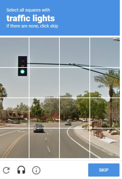 royvanrijn's tweet photo. "Select all traffic lights to show you are a human, computers are unable to do this"

...

"Please buy our self-driving cars, they are perfectly safe"

🤔 https://t.co/naDfhKmxiw