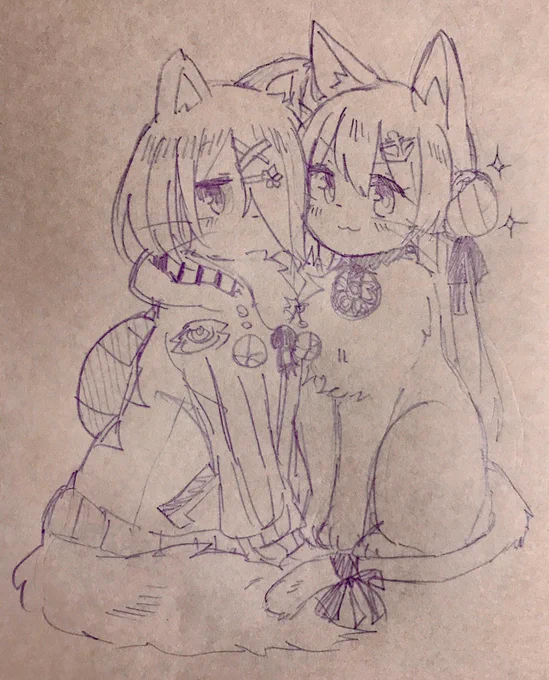 生徒会放送(SKHS)にゃんこ楽描きまとめ#IKMK委員会 