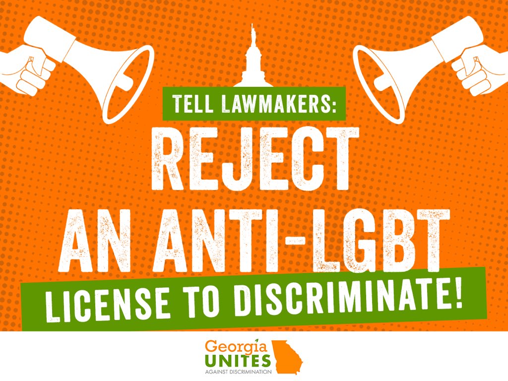 GeorgiaUnites's tweet photo. The 2020 Georgia General Assembly begins today and we must make it clear to lawmakers again that anti-LGBT legislation isn’t what Georgians want. Send a message to your lawmaker here: https://t.co/v3PPo0G2OE https://t.co/5apvioBDir