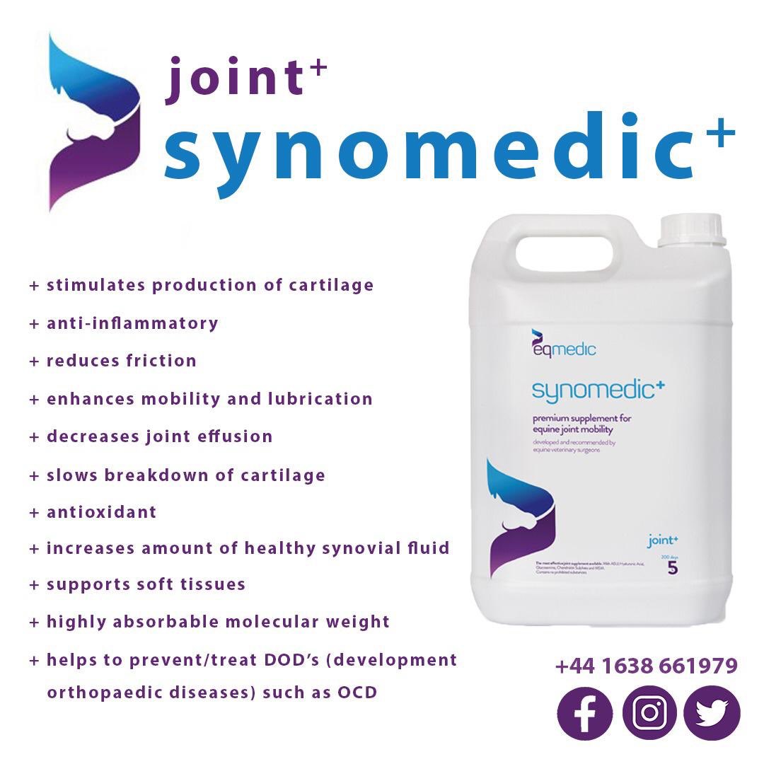 The benefits of our joint product, 𝐬𝐲𝐧𝐨𝐦𝐞𝐝𝐢𝐜+ the premium supplement for equine joint mobility 🏇🏽 #EQ #EQMedic #EquineSupplements #Vets