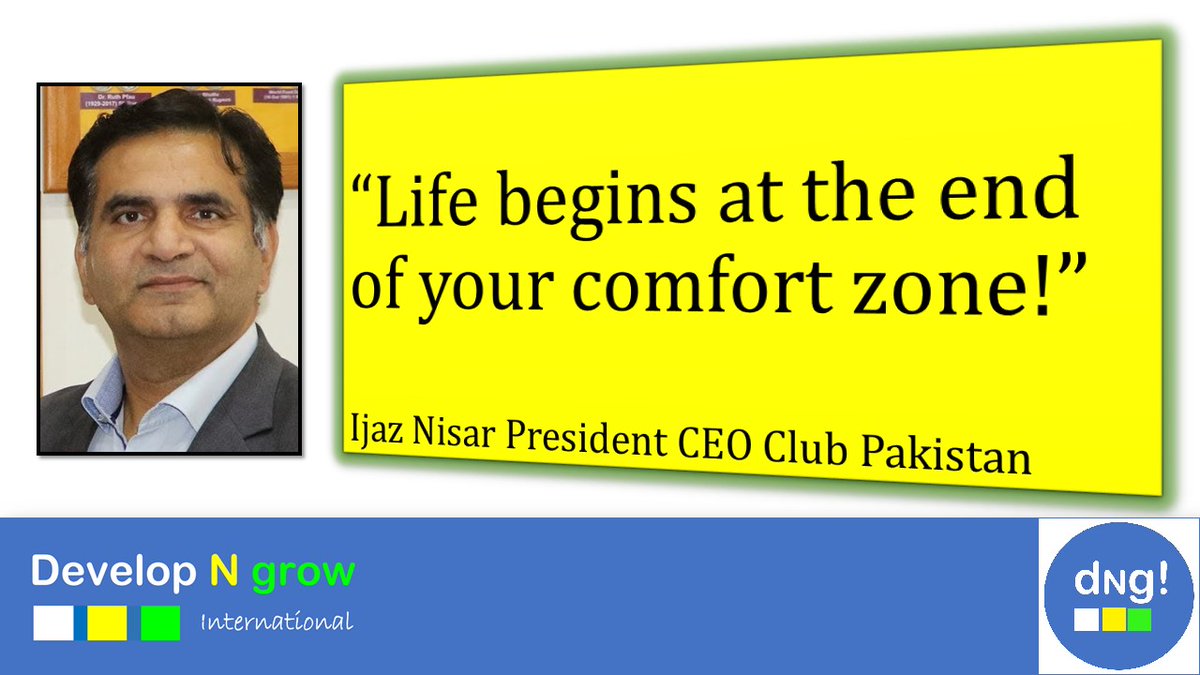 developngrow1's tweet image. "Life begins at the end of your comfort zone!" @ijaznisar10 
#developNgrow