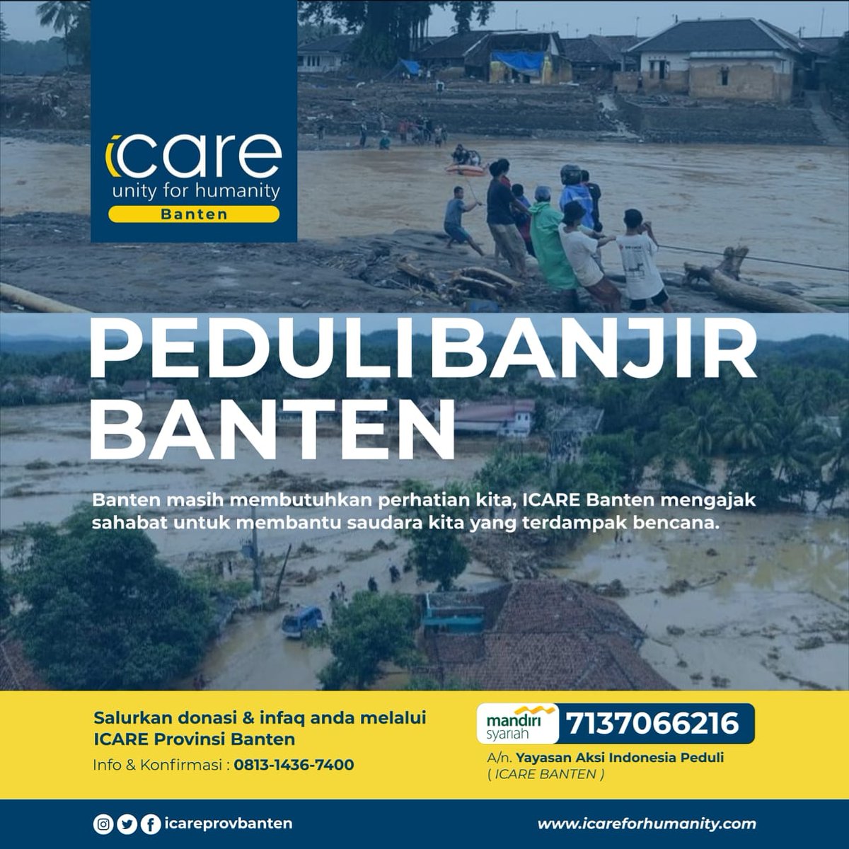 junaidifajri's tweet photo. Kuy bagi yg mau Donasi utk Daerah Bencana Lebak Provinsi Banten.. Fastabiqul Khoirot https://t.co/9EnhnNYPAx