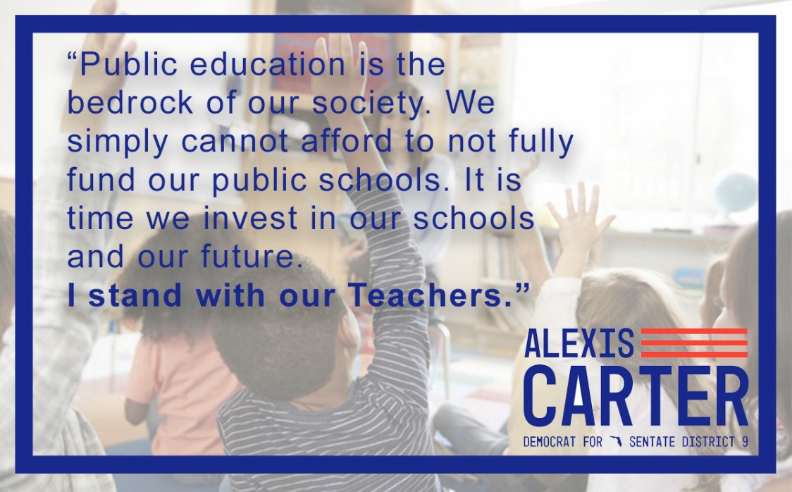 Today, thousands of teachers will rally in Tallahassee in support of Florida’s future, our children!