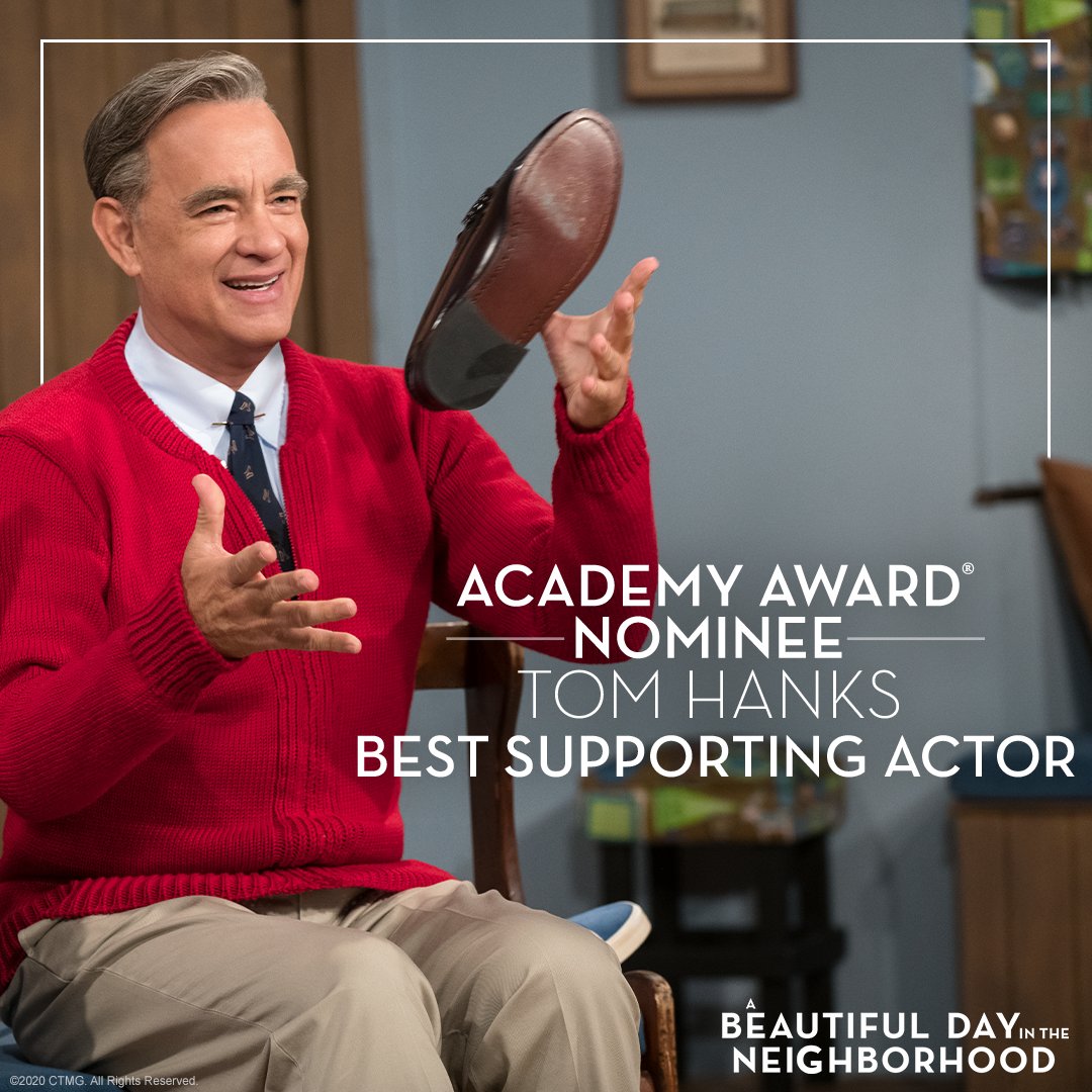 Congratulations to Tom Hanks on his Academy Award nomination for Best Supporting Actor in #ABeautifulDayMovie! #OscarNoms