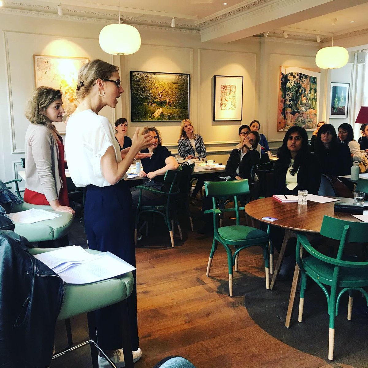 thepitchprocess's tweet photo. *Holding Space* Theme of the week: how to hold space &amp; stay present with yrslf whilst connecting with others. Here's us 'holding space' in 2019 at a workshop for @broadmindedwomen * @thepitchprocess @LauraHanna1  @PetaCornish #holdingspace #presentationskills #publicspeakingtips https://t.co/jZadcvivuy