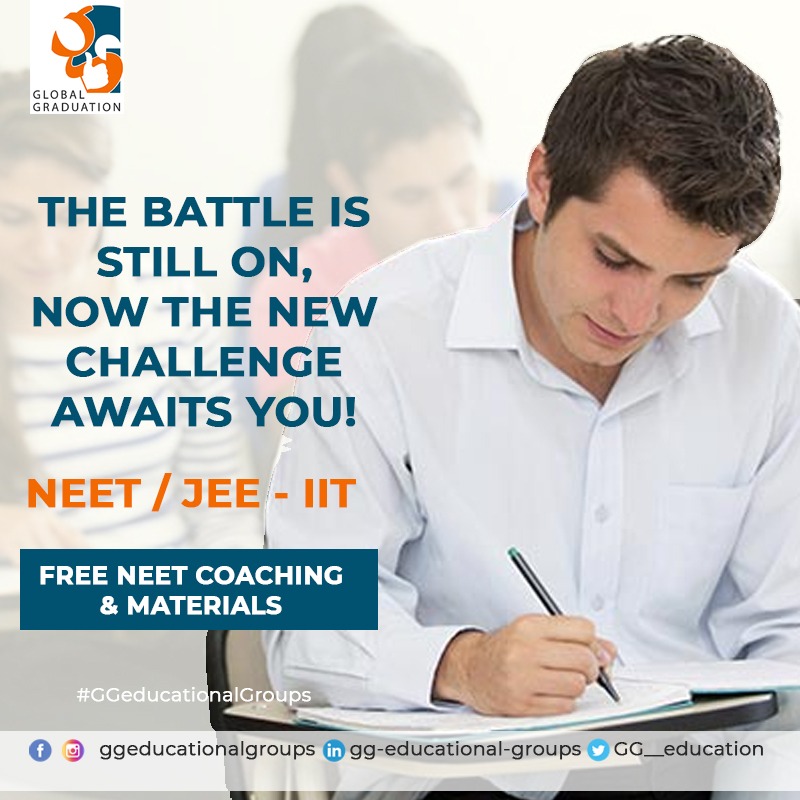 GG__education's tweet photo. The battle is still on, now the new challenge awaits you!
Crack the challenge successfully!!
Be Smart & Crack your NEET / JEE-IIT with FREE NEET Coaching & Materials!!
On all Sundays from 6:00 PM to 9:00 PM
Only at #GG_Educational_groups
#neet #aiims #medical #neetpreparation https://t.co/eTeXSbqMAL