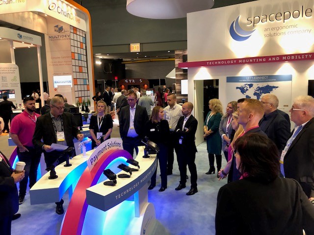SpacePole_Inc's tweet photo. Are you at #NRF2020? Drop by our booth #3773 today and talk to our #POS experts about your #retail needs. 

https://t.co/BppxIgVLgR

#NRF2020 #SpacePole #OneVision #tabletsolutions #POS #Mobilepos #ErgonomicSolutions https://t.co/fpT9kBciKf