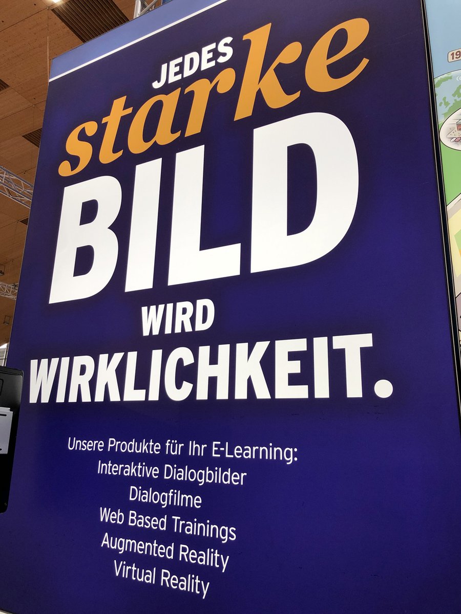 DIALOGBILD's tweet photo. Noch 14 Tage bis zur LEARNTEC. Wer noch ohne Ticket ist, gern Mail an dialog@dialogbild.de
#learntec #elearning #dialogbild #digitaleslernen #newlearning #gamification #technology #humanresources #innovation #education #visualdesign #mobilelearning #vr #ar #karlsruhe https://t.co/TPXzI4odDA