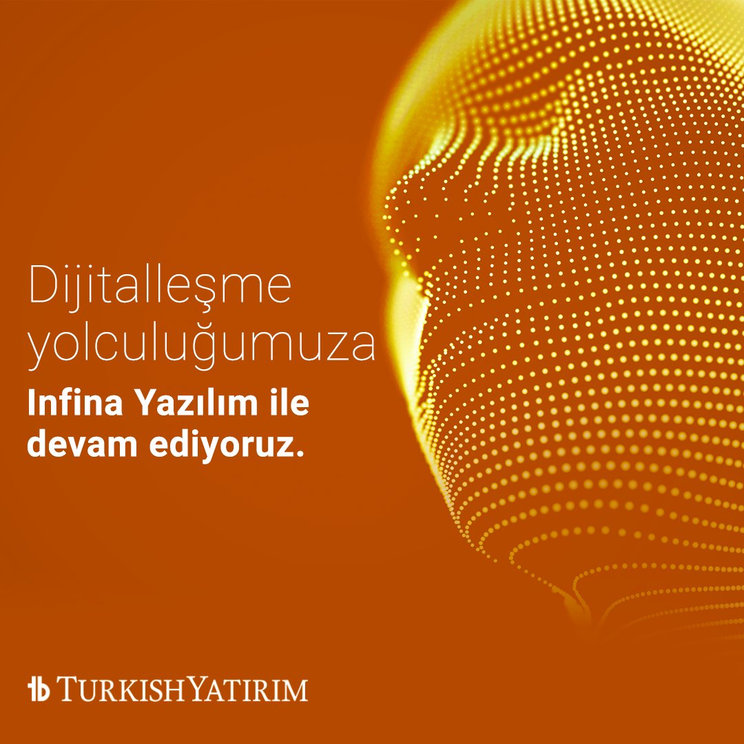 Yenilenen altyapısı, daha hızlı ve güvenli internet şubesi ile Turkish Yatırım dijitalde... Dijitalleşme yolculuğumuza teknoloji alanında yenilikçi çözümler üreten Infina Yazılım ile devam etmekten mutluluk duyuyoruz.