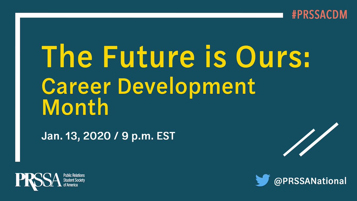 prssaofficial's tweet photo. The #PRSSACDM Twitter chat is tonight! Join us for a discussion on resumes, acing the interview and standing out as a candidate. https://t.co/fhNjiiu8zi