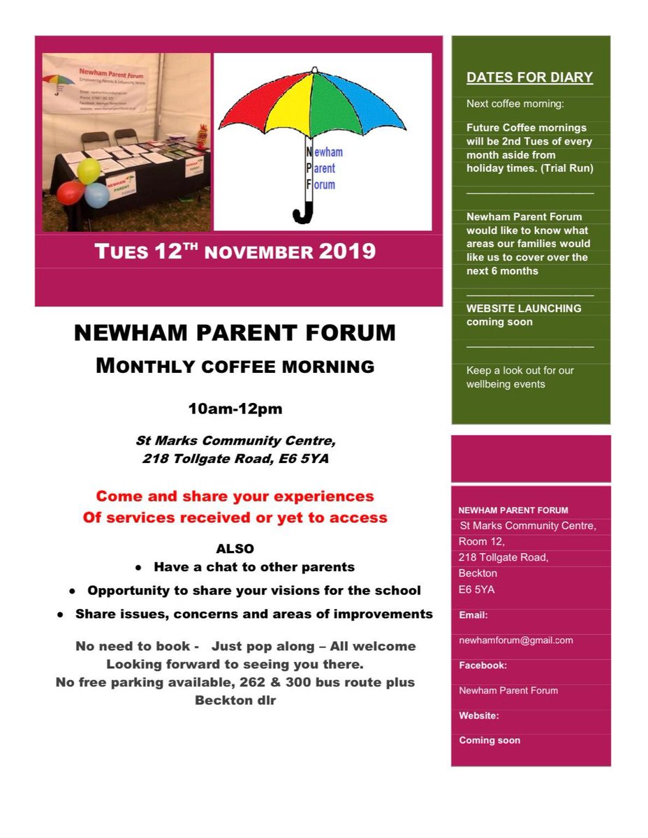 NPF Coffee Morning Tomorrow!!