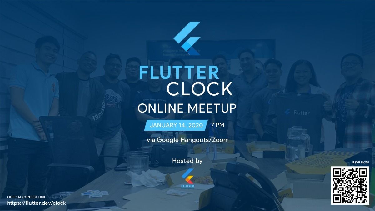 flutter_ph's tweet image. Reminder: Join us tomorrow as we take a look into how you can build your own clock apps and take on the Flutter Clock Challenge. Register  bit.ly/flutterclock-b… #flutterph #flutterdev #FlutterClock