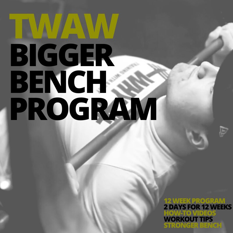 Bill_Marnich's tweet photo. Is your goal for 2020 to increase your bench? ⬇️
TWAW Bigger Bench Program will get you there 💪🏻
https://t.co/o8x82u78gy
#TWAW #trainingwithawhy #whydoyoutrain #Whatisyourwhy #TrainwithPurpose #TrainwithBill #twawbiggerbench https://t.co/HIgBafQOmL