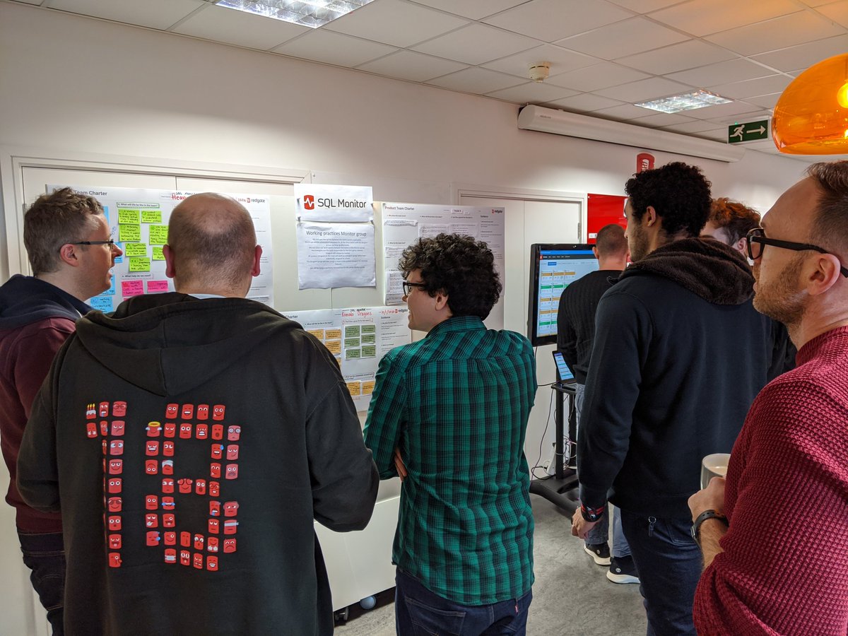 RedgateProdDev's tweet image. #SQLMonitor team getting a lot of early love as the engineers check out how the 3!!!!! teams in this area will roll 
#ReteamingWeek