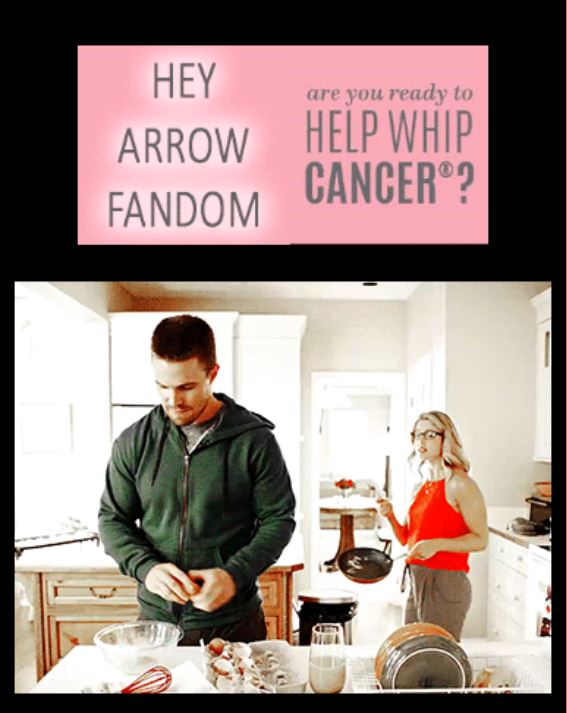 In 2017 and 2018,  @hotcookinmama2 cooked us the Pampered Chef campaign, and raised almost 500$ for the American Cancer Society, and especially the Breast Cancer Research Fund.  #Arrow