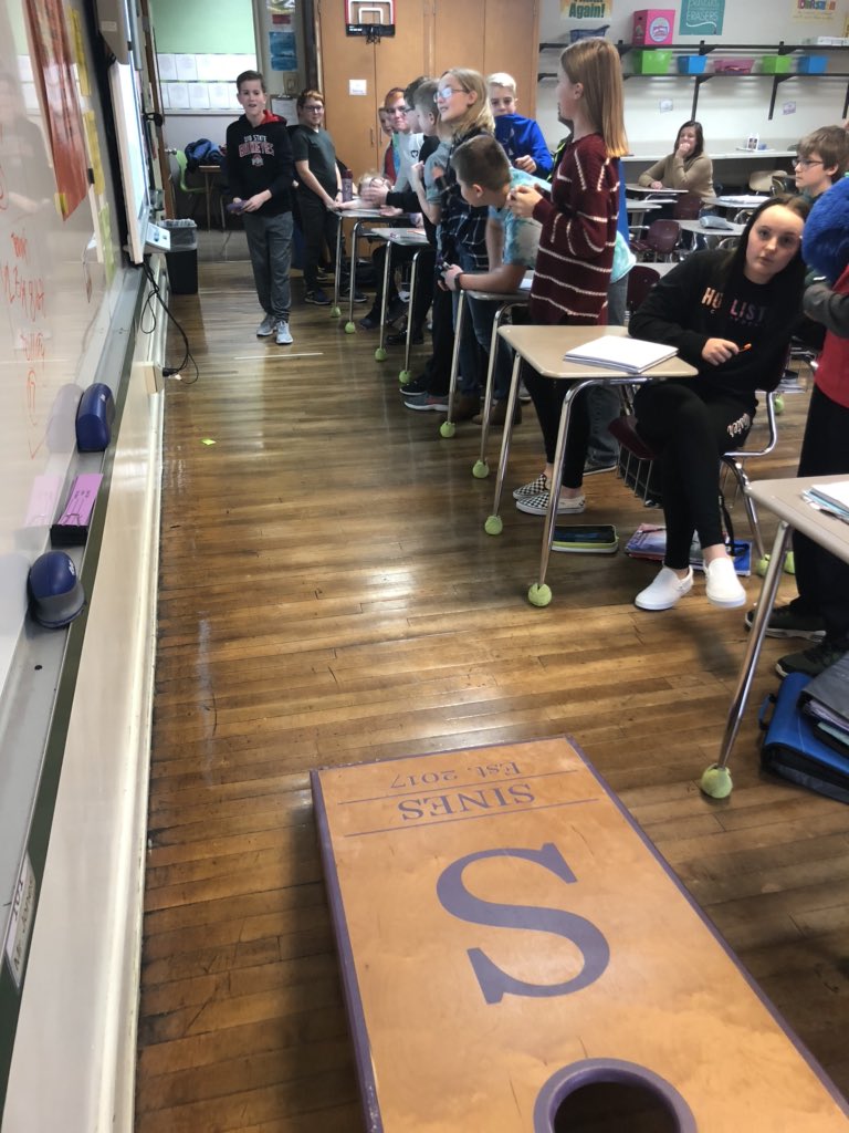 The suspense was high during the overtime tie breaker of the Cornhole Review Game today!