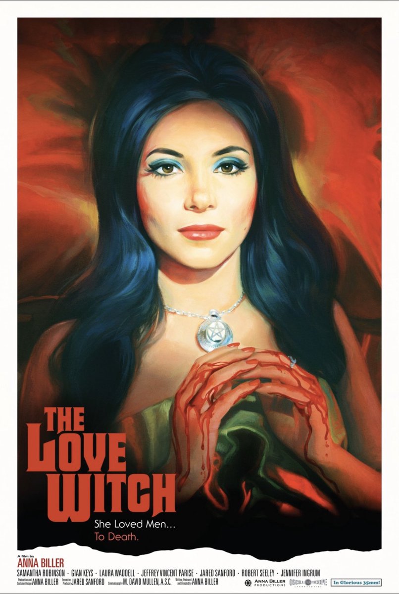 43. The Love Witch (2016)An absolutely stunning and surreal film soaked in feminist iconography as a modern day witch casts spells to make men fall in love with her - resulting in death and destruction. Visually arresting in its homage to 1970’s technicolour thrillers - v wow