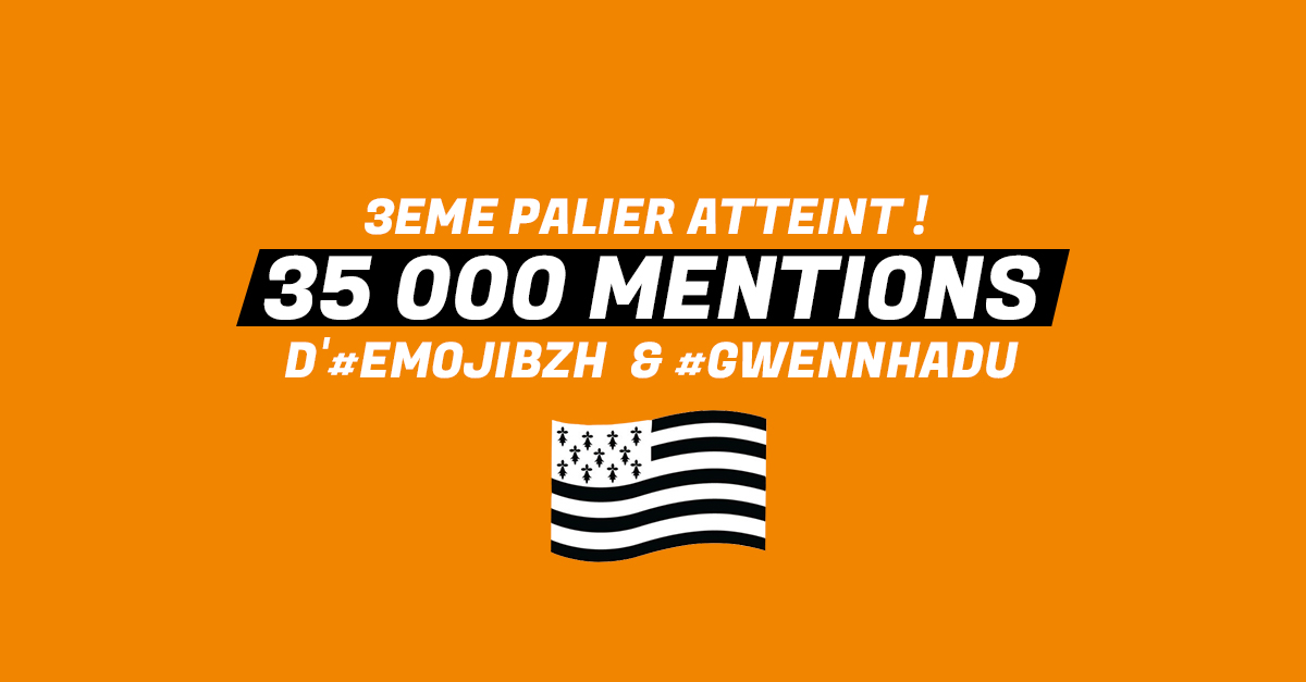 3ème palier "Ille-et-Vilaine" dépassé 😮 ! En route vers le 4ème palier #emojibzh  Pendant la nuit ? ✨
